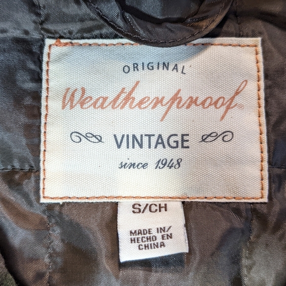 Men's,NWT, Fleece camo, zip vest, small, brown quilted lining - Picture 8 of 8